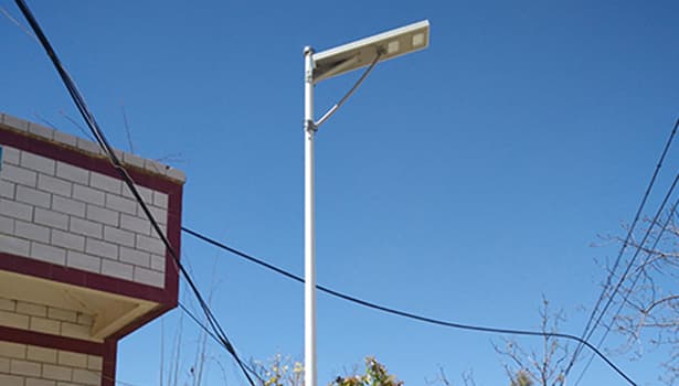 Solar street lights for energy-efficient lighting