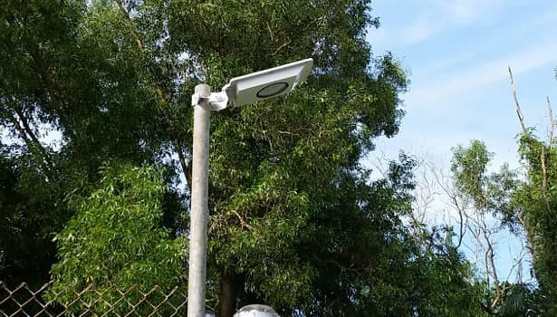 Solar street lights in a Philippine park