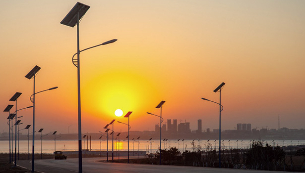 split solar street light