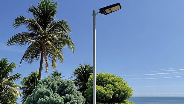 Solar street lighting system designed for remote and off-grid areas