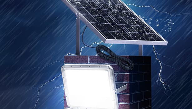 High-quality solar flood light with IP65 waterproof rating for outdoor use