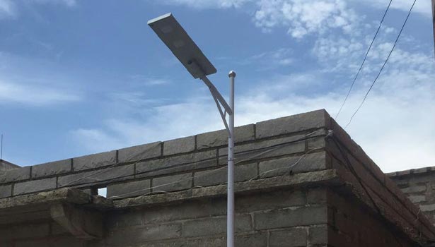 Smart solar streetlights being used in various scenarios