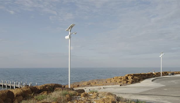 Solar street lights installed in coastal area to combat light poverty